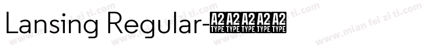 Lansing Regular字体转换